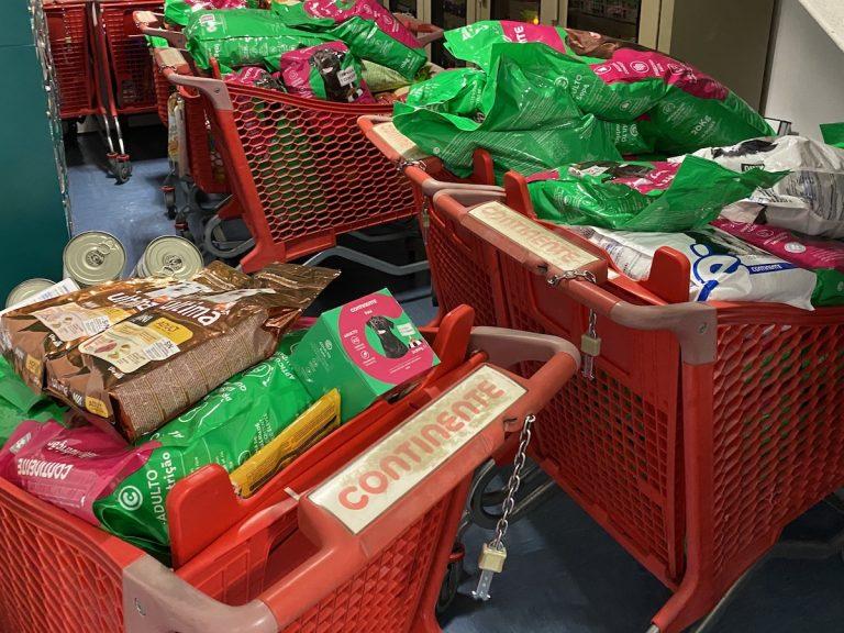 Banco animal do Aveiro Center atinge 10 toneladas de alimentos doados
