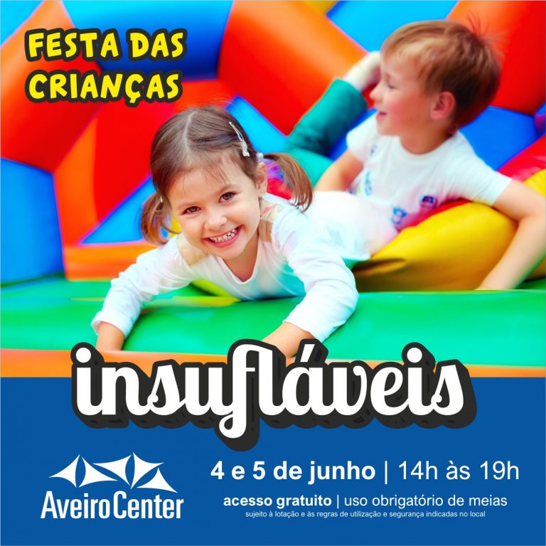 Festa das crianças com insufláveis