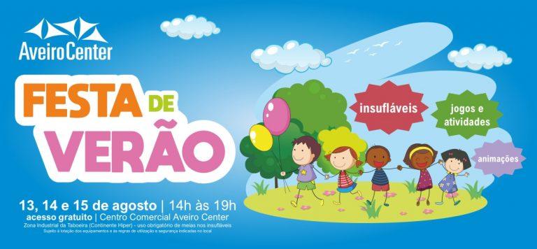Festa de verão para as crianças de 13 a 15 de agosto