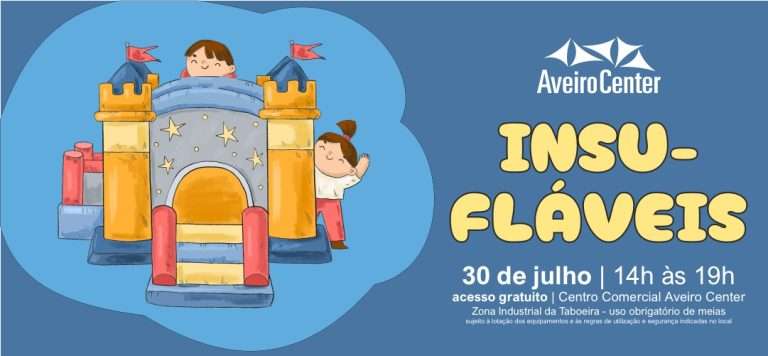 Insufláveis no próximo domingo, 30 de julho