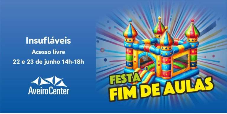 Festa do fim de aulas com insufláveis!
